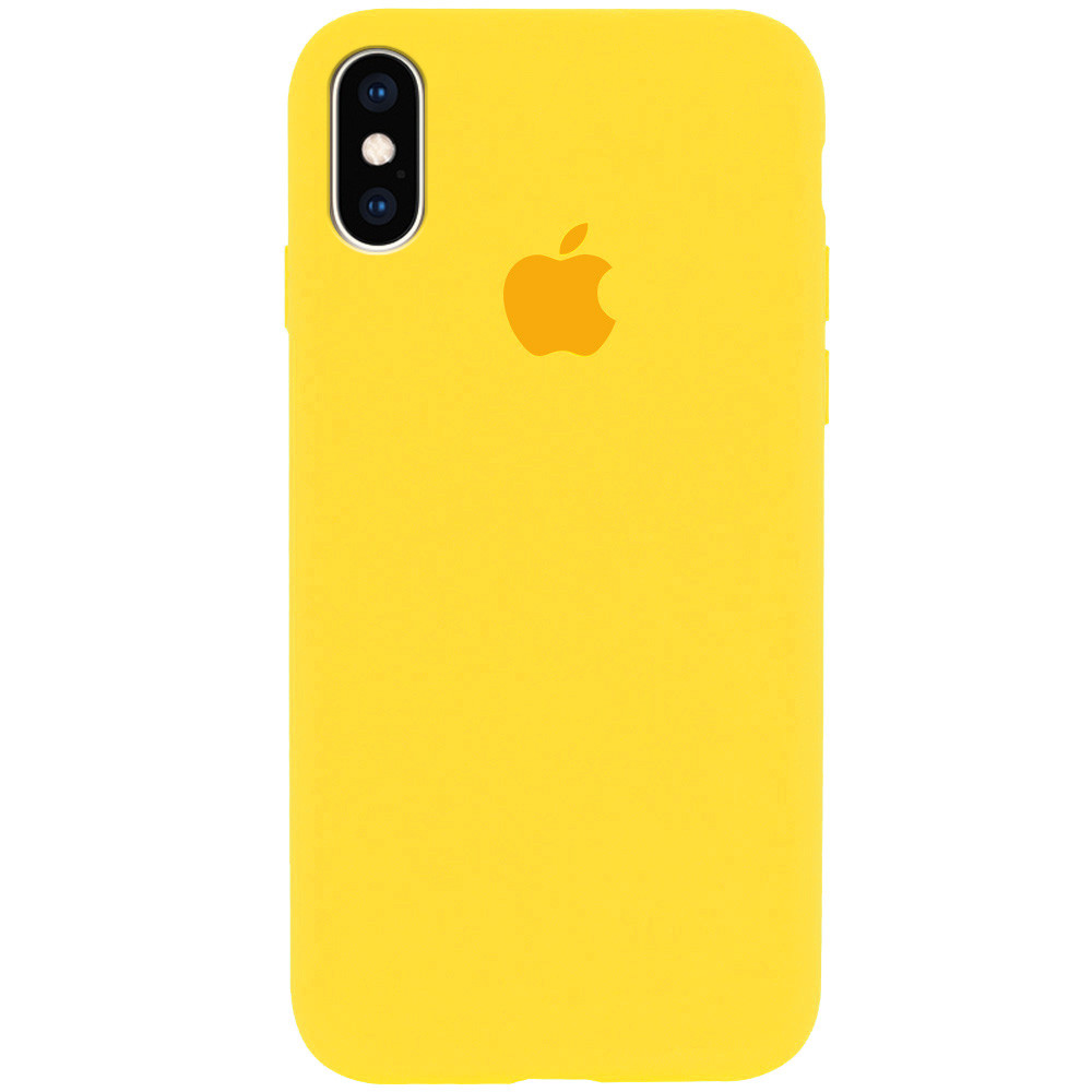 

Чехол Silicone Case Full Protective (AA) для Apple iPhone XS Max (6.5") Салатовый / Neon Желтый / Yellow Желтый / Canary Yellow