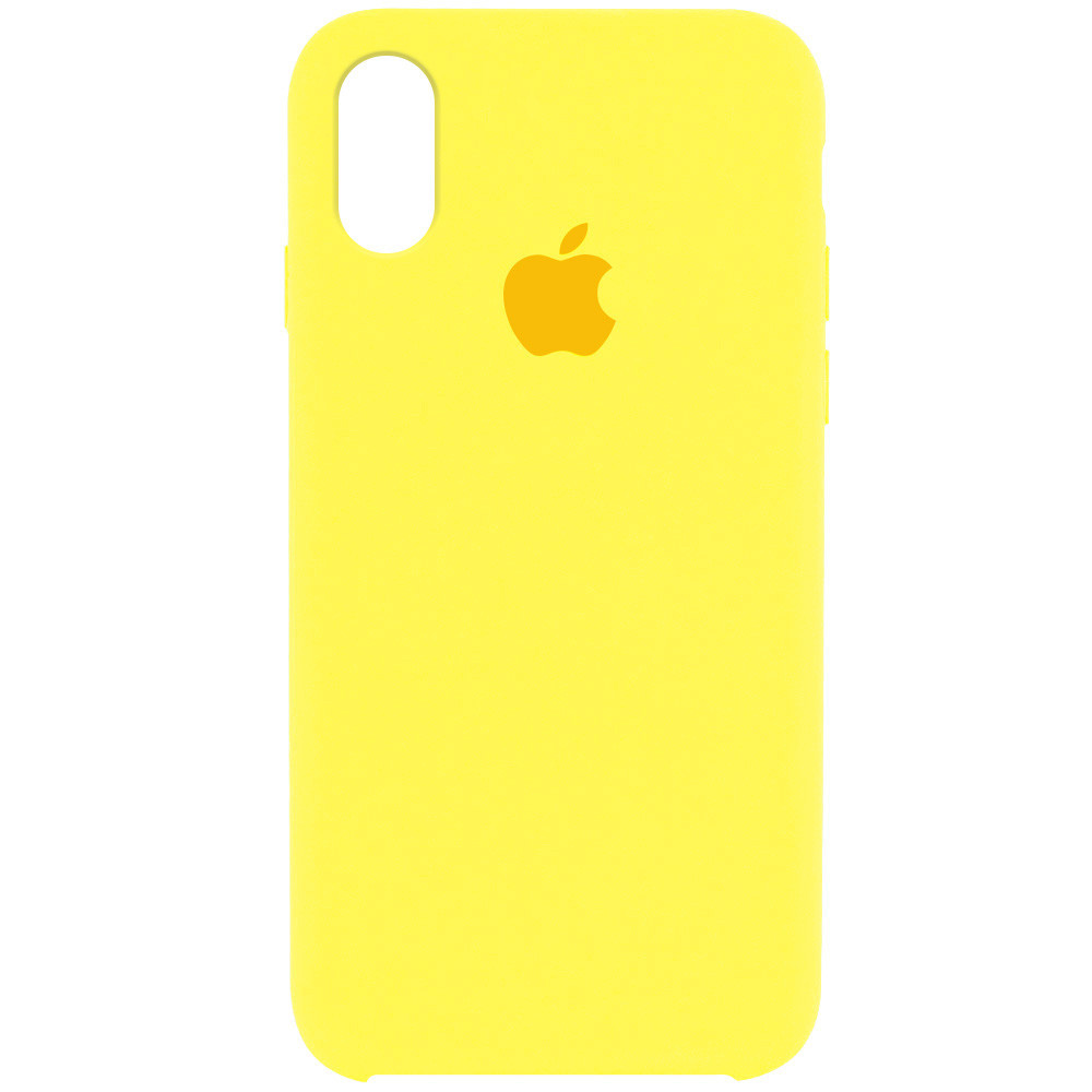 

Чехол Silicone Case (AA) на телефон Apple iPhone XR (6.1") разные цвета Желтый / Canary Yellow Желтый / Yellow