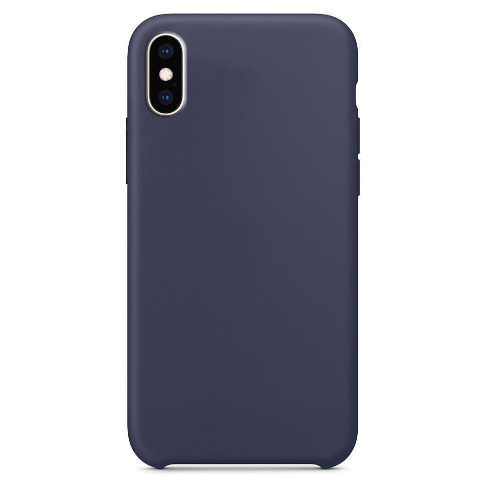 

Чехол Silicone Case without Logo (AA) на телефон Apple iPhone XS Max (6.5") разные цвета Бирюзовый / Ice Blue Синий / Midnight Blue