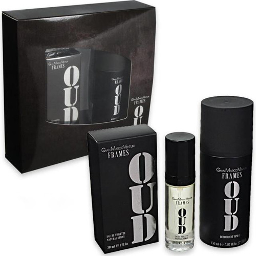 

Туалетна вода|набори для чоловіків Gian Marco Venturi Frames Oud Set (edt 30ml+ deo 150ml) оригінал