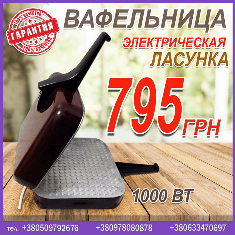 

Электрическая вафельница Ласунка