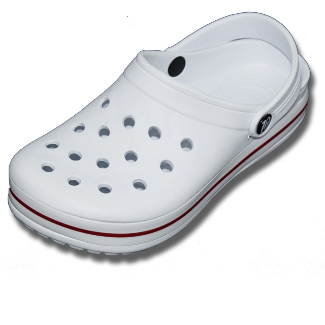 

Кроксы женские белые медицинская обувь сабо перфорация "Like Crocs" 39