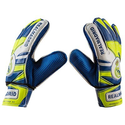 

Вратарские перчатки Latex Foam REALMADRID, сине-зеленый, размеры 5, 6, 7, 8, 9