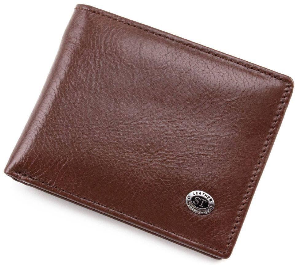 

Кожаное мужское портмоне с зажимом ST Leather