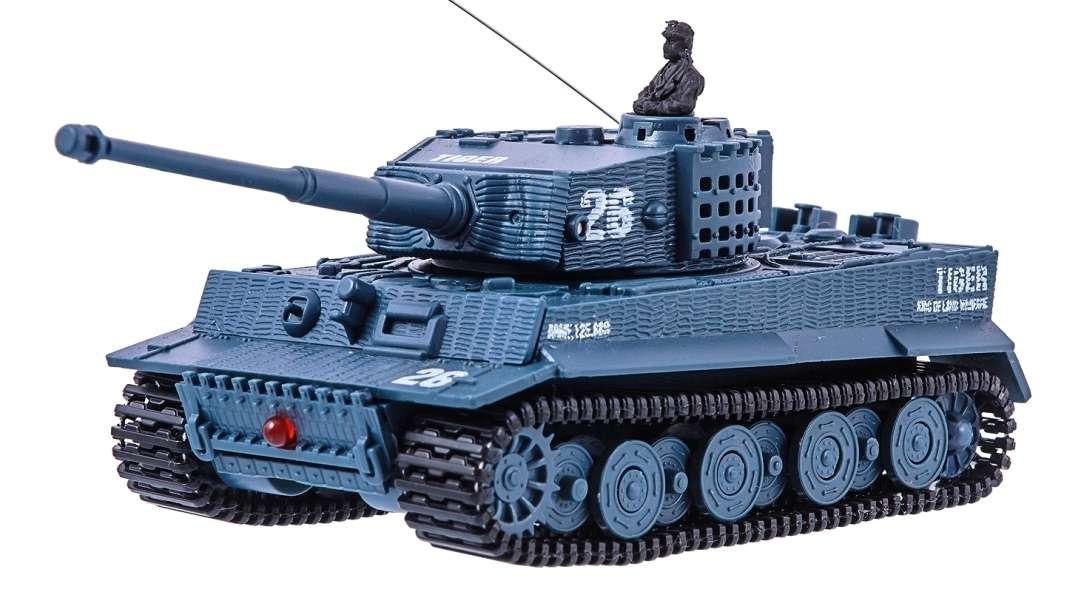 

Танк микро Great Wall Toys Tiger на радиоуправлении, масштаб 1к72 со звуком, серый SKL17-139915