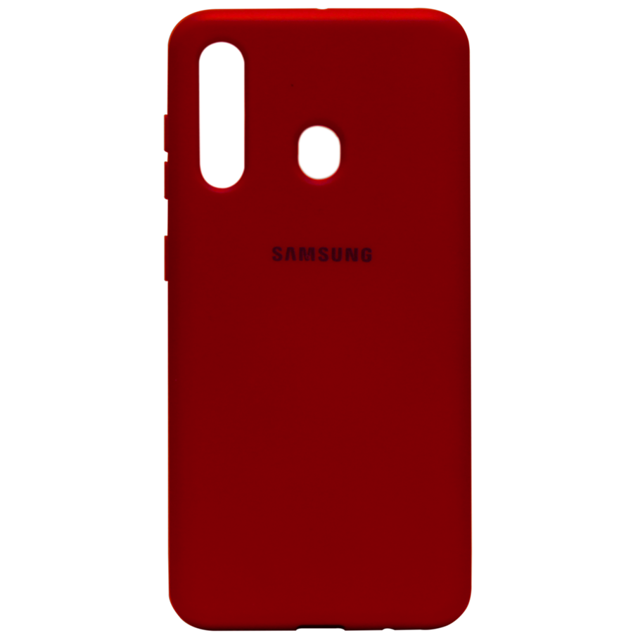 

Силикон Original Silicone Case Samsung A01/A015 HQ коралловый, Темно-красный