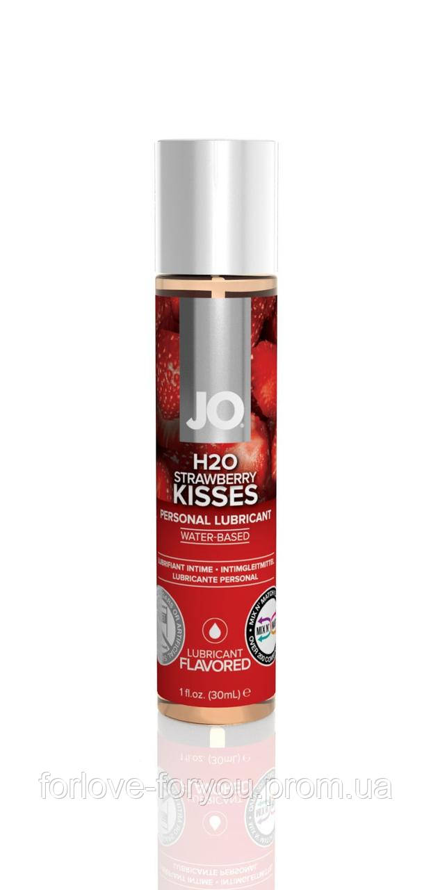 

Смазка на водной основе System JO H2O - Strawberry Kiss (30 мл) без сахара, растительный глицерин