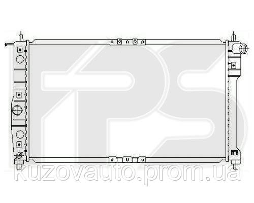 

Радиатор охлаждения двигателя (Део) Daewoo Nubira J150 (99-04) 1.6. 2.0 МКПП. с конд. и без конд. (FPS)