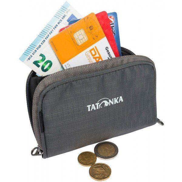 

Кошелек Tatonka Big Plain Wallet, Titan Grey, Бордо