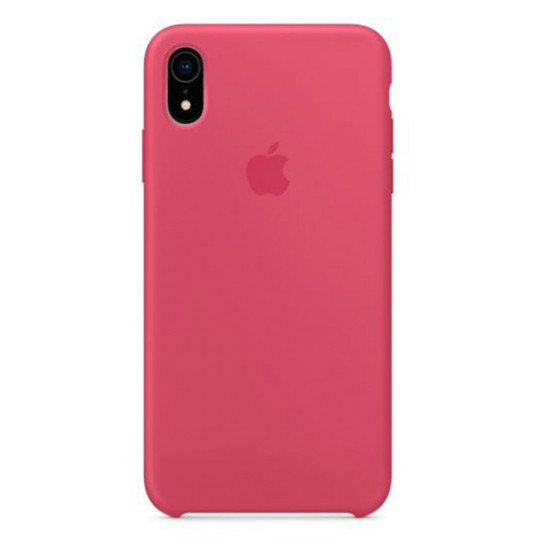 

Чехол Silicone case (AAA) для Apple iPhone X (5.8") / XS (5.8") Розовый / Hibiscus