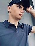 Мужской летний костюм Intruder LaCosta футболка поло синяя шорты и кепка черные S (001SAG 1052), фото 5