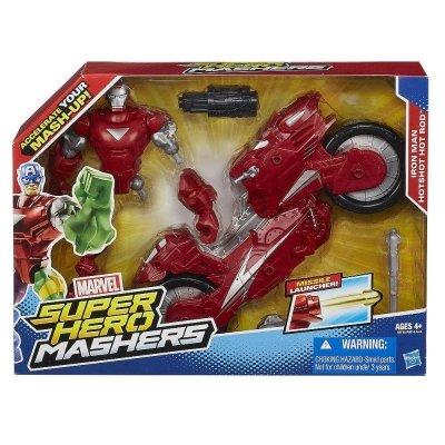 

Разборная фигурка Железный человек с мотоциклом, Iron Man Hot-Shot Hot Rod,Mashers,Marvel,Hasbro SKL14-138255, Один цвет