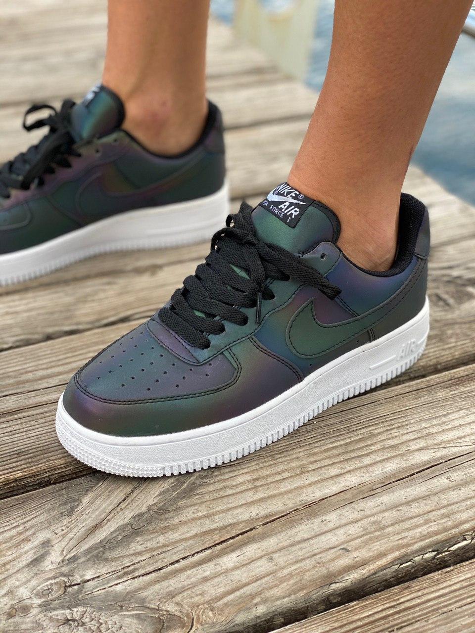 

Женские кроссовки Nike Air Force 1 Low Reflective / Найк Аир Форс 1 Лоу Рефлективные, Черный