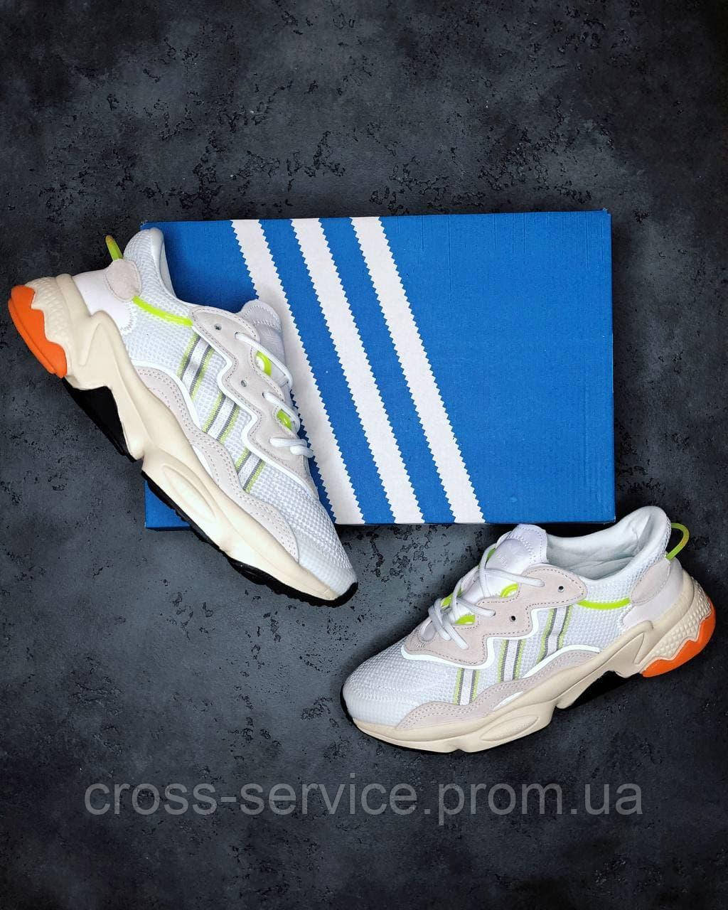 

Кроссовки мужские женские Adidas Ozweego White Green чоловічі жіночі кросівки адідас кросовки адидас озвиго 38, Разные цвета