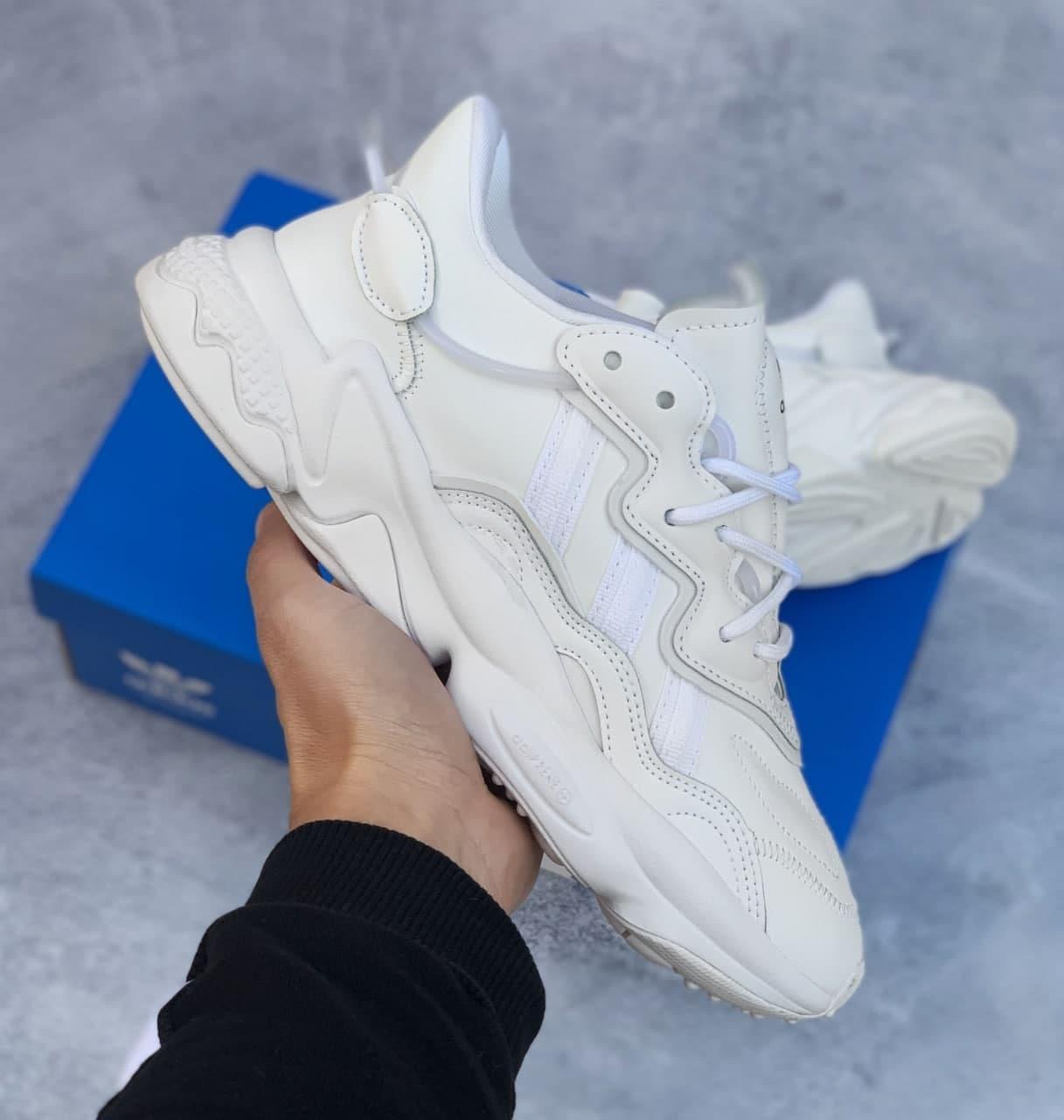 

Мужские кроссовки Adidas Ozweego All White / Адидас Озвего Белые 44, Белый