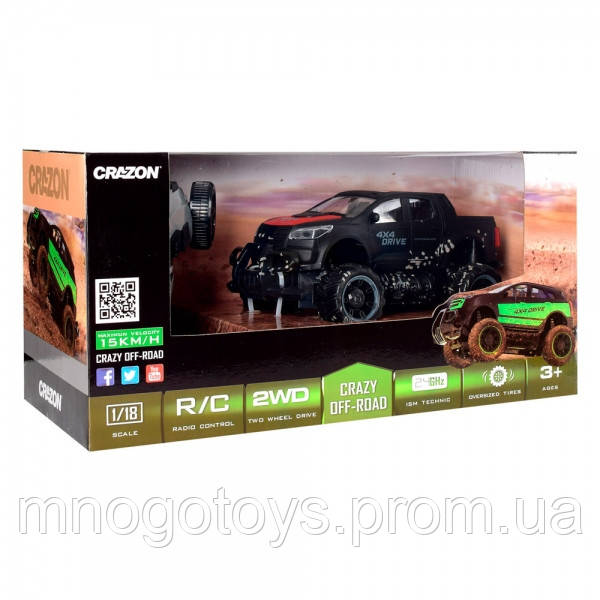 

17MUD21B Джип р/у2,4G,аккум, 1:18, 22см, резин.колеса, USBзаряд,в кор-ке, 38-19-18см