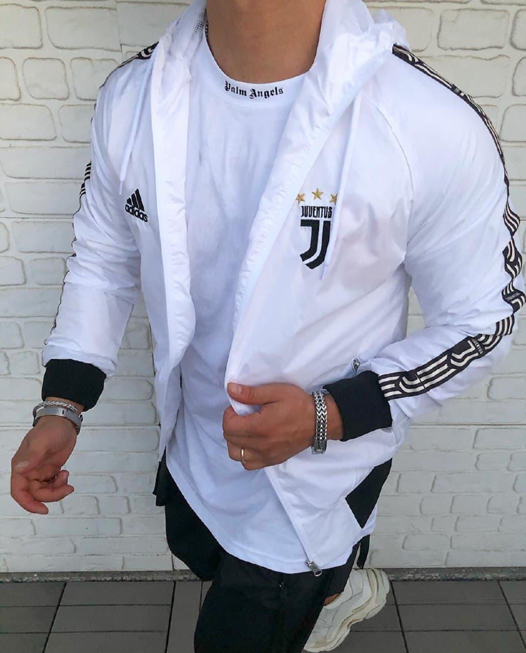 

Мужская ветровка Adidas FC JUVENTUS White / Адидас Белая XL