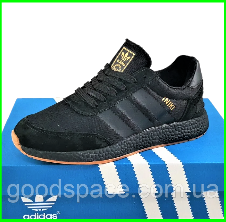 

Кроссовки Мужские Adidas Iniki Runner Boost Чёрные Адидас (размеры: 41,42,43,44,45,46) Видео Обзор