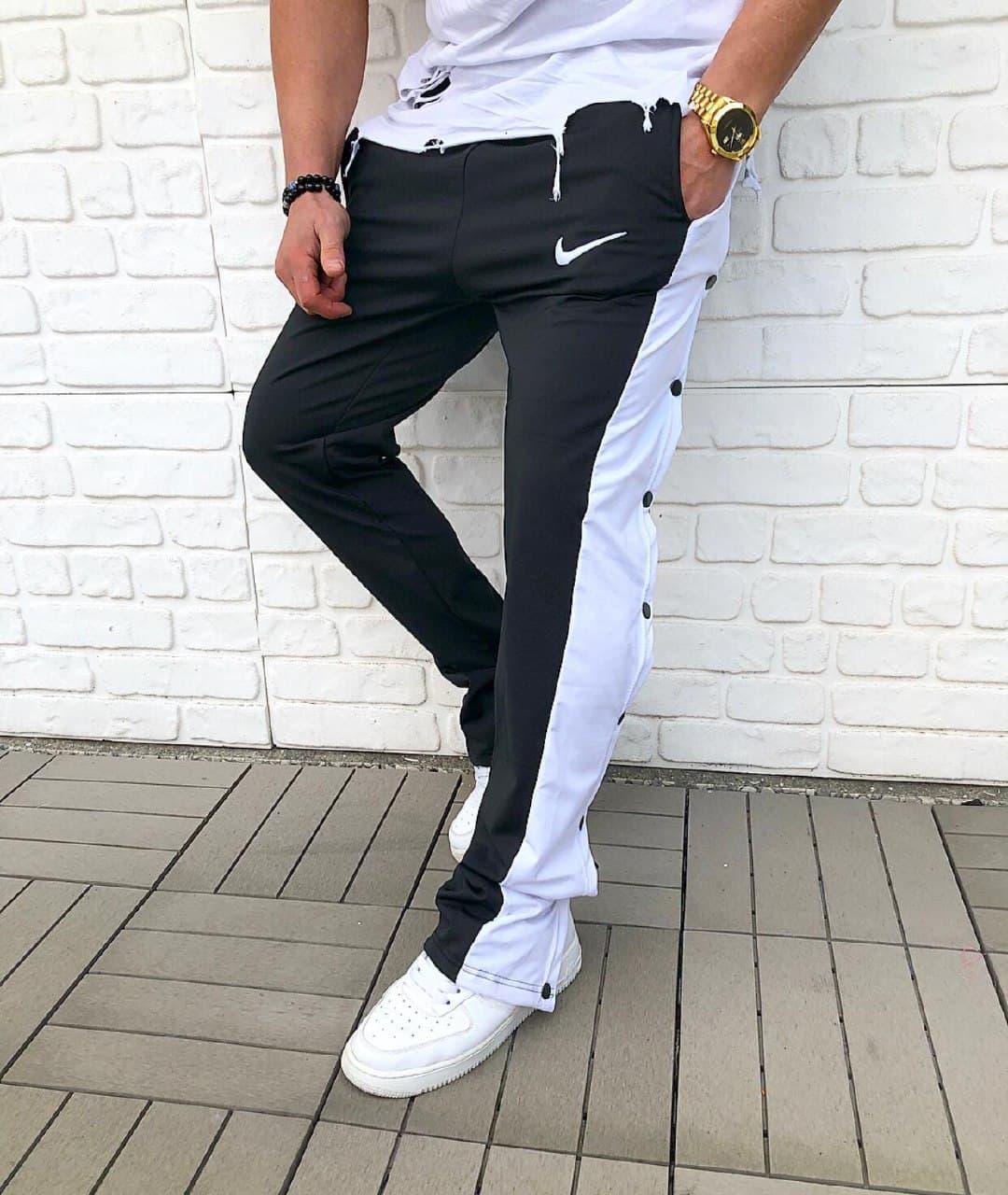 

Мужские спортивные штаны Nike Black White / Найк Черные Белые XXL, Черный