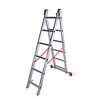 Драбина алюмінієва двосекційна Laddermaster Sirius A2A6. 2x6 сходинок