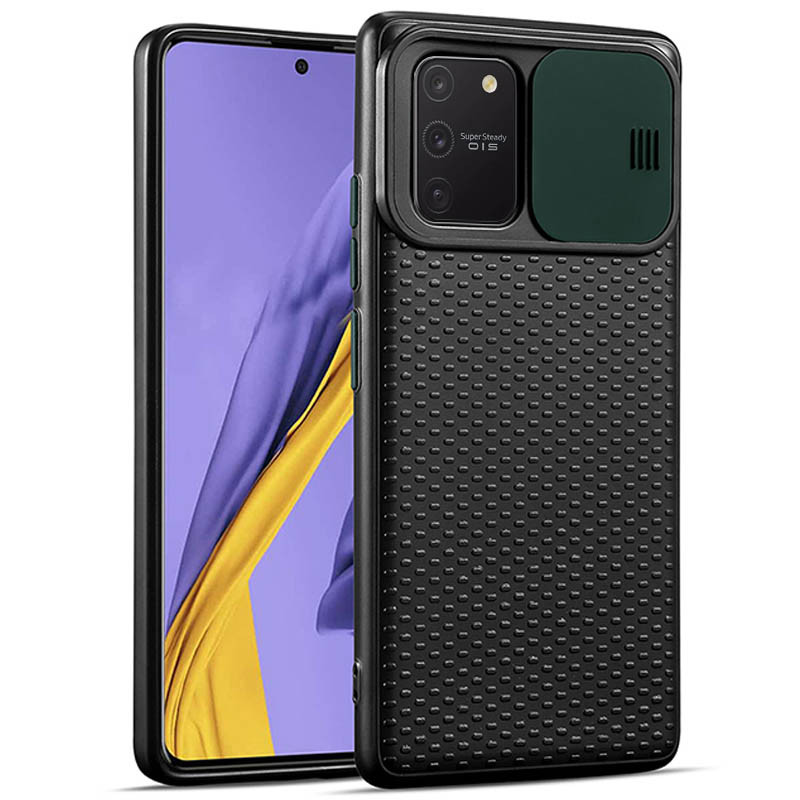 

Чехол Camshield Black TPU со шторкой защищающей камеру для Samsung Galaxy S10 Lite Черный / Красный Черный / Черный / Темно-зеленый