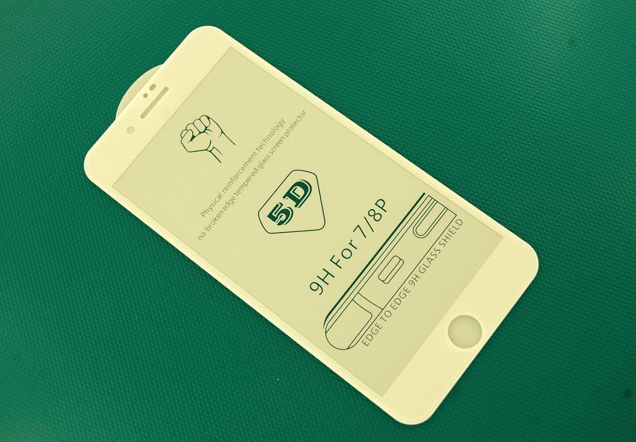 

5D защитное стекло Apple iPhone 7 Plus, 8 Plus White