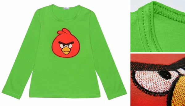 

Реглан angry birds (зеленый) 110 Модные детки