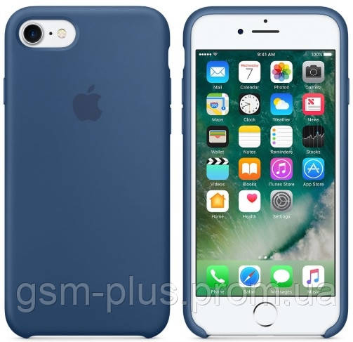 

Чехол Silicone Case для iPhone 7, iPhone 8 OR Ocean Blue