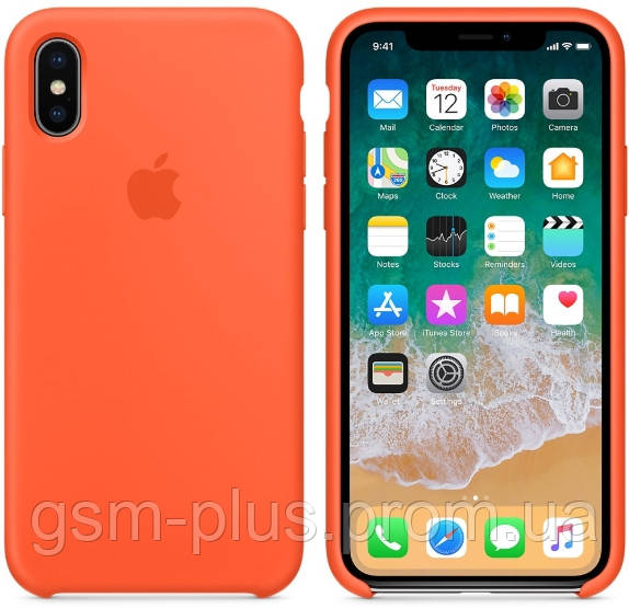 

Чехол Silicone Case для iPhone X, iPhone XS OR Orange