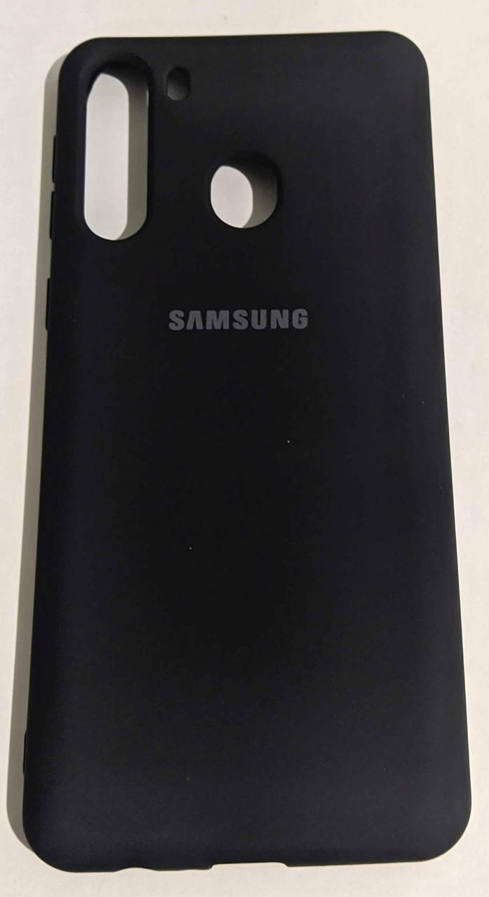 

Силиконовый чехол "Original Silicone Case" для Samsung A215 / A21 Black