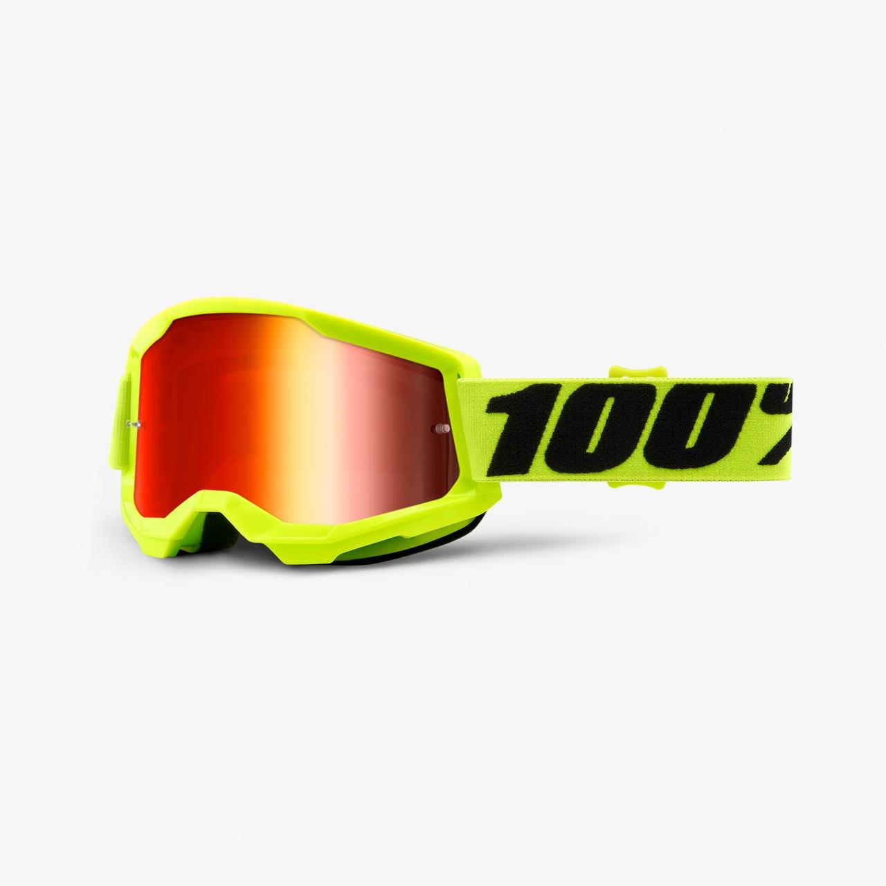 

Мотоочки 100% STRATA Goggle II Yellow - Mirror Red Lens