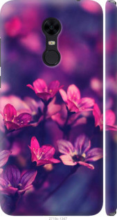 

Чехол на Xiaomi Redmi 5 Plus Пурпурные цветы "2719c-1347-40392", Розовый