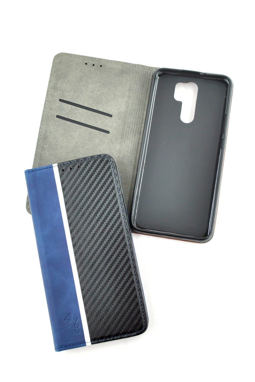 

Чехол-книжка 4you Carbon 6.8" Dark blue/black универсальная