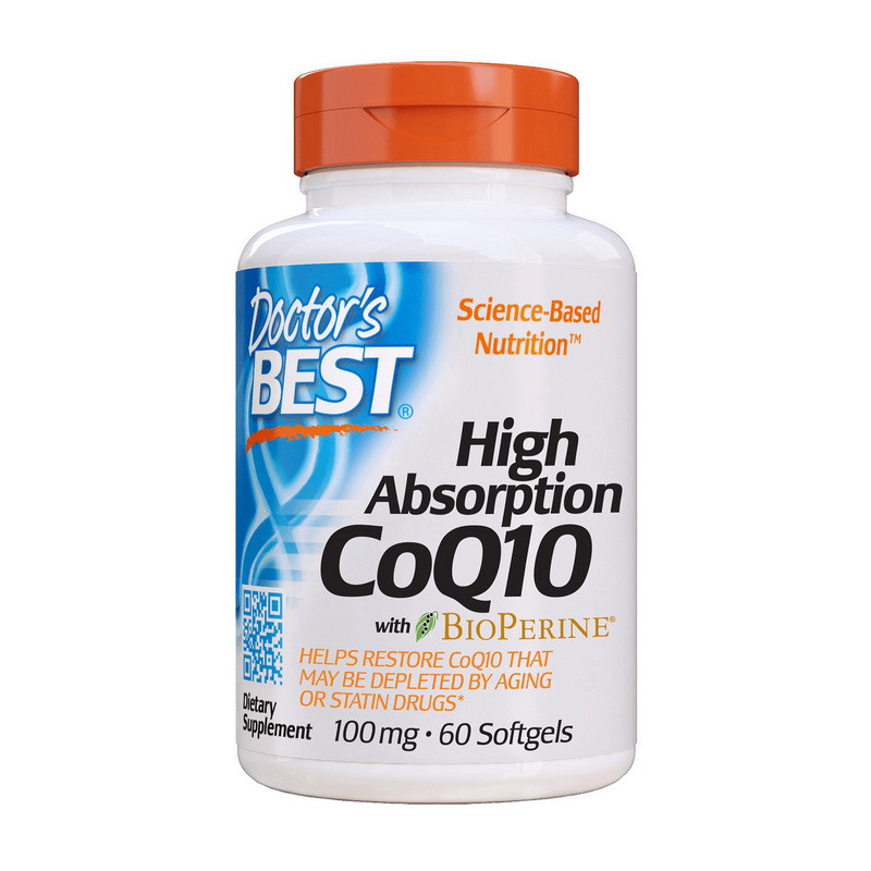 

Doctor's BEST High Absorption CoQ10 100 mg with BioPerine (60 капсул)