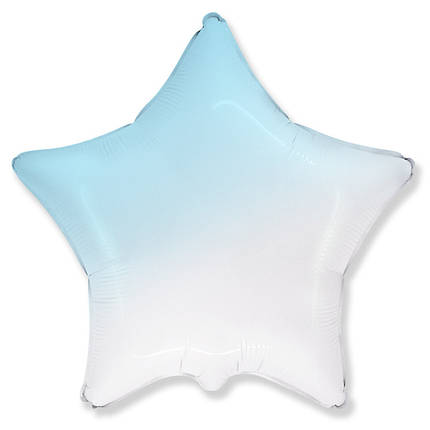 Звезда 18" FLEXMETAL-ФМ Омбре бело-голубое, фото 2