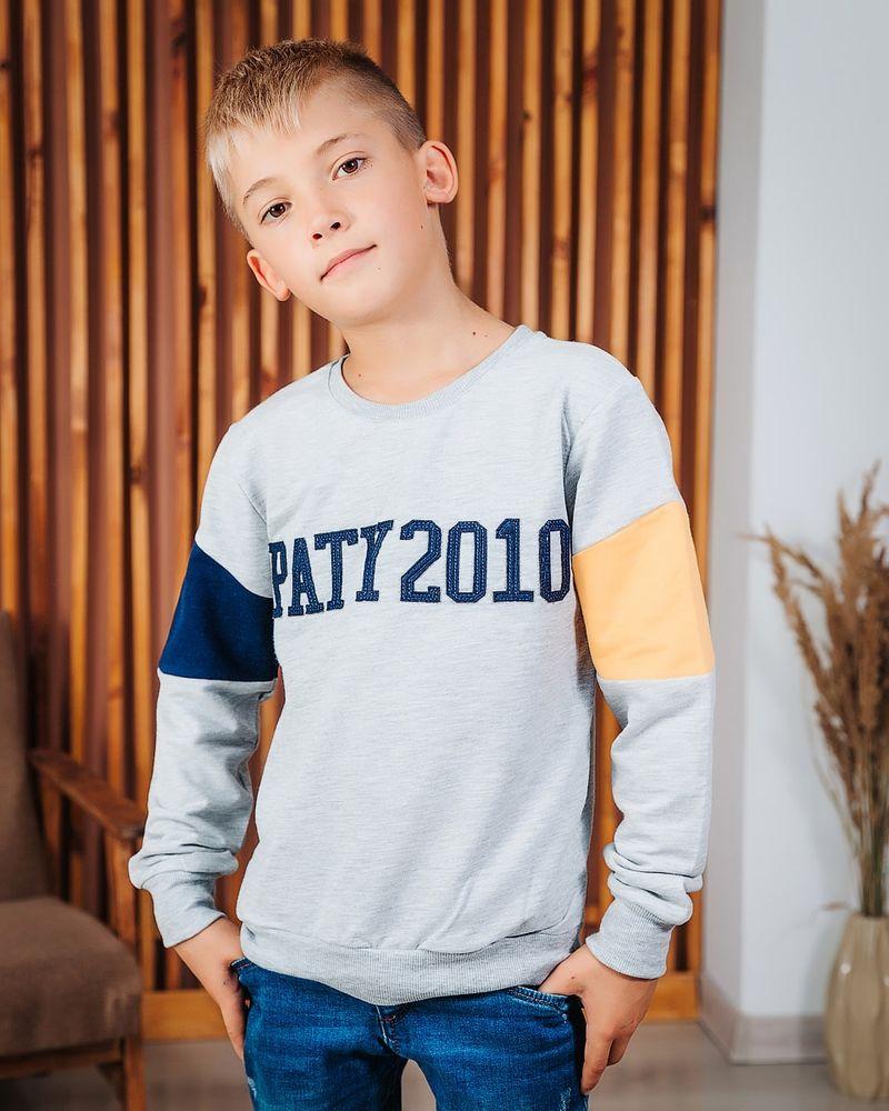 

Свитшот для мальчика Paty Kids пати 2010 серый 44203