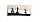 Полиця настінна MiroMark Віола 120×20×21,6 чорний/білий глянець, фото 3