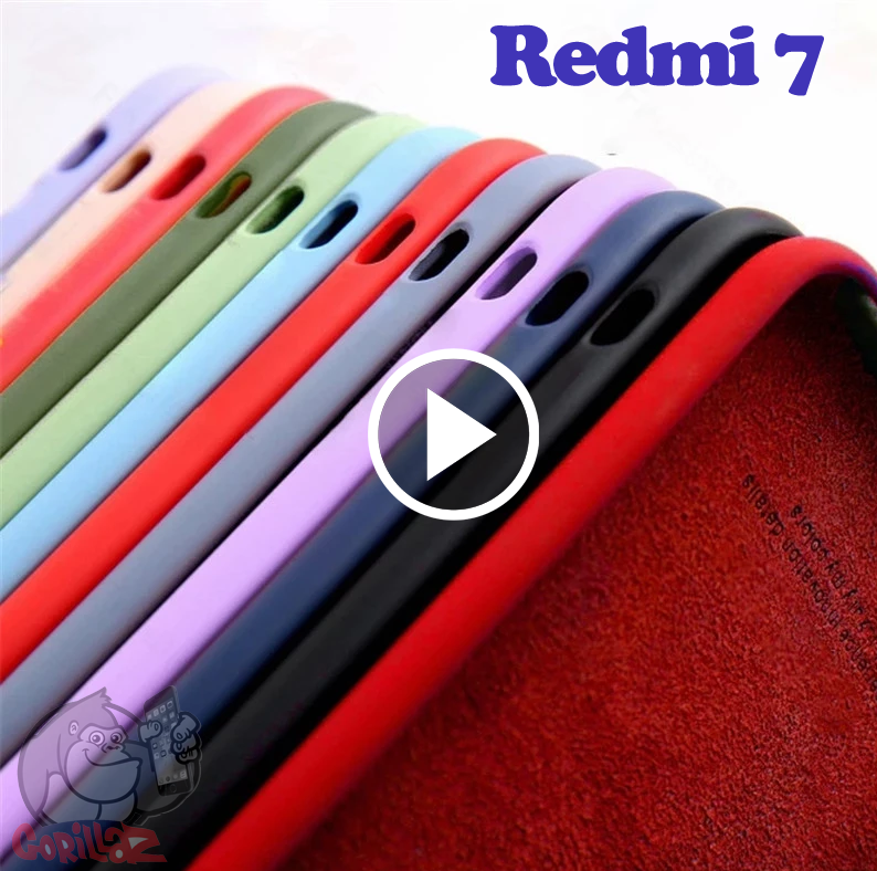 

Силиконовый чехол для Xiaomi Redmi 7 темно-синий