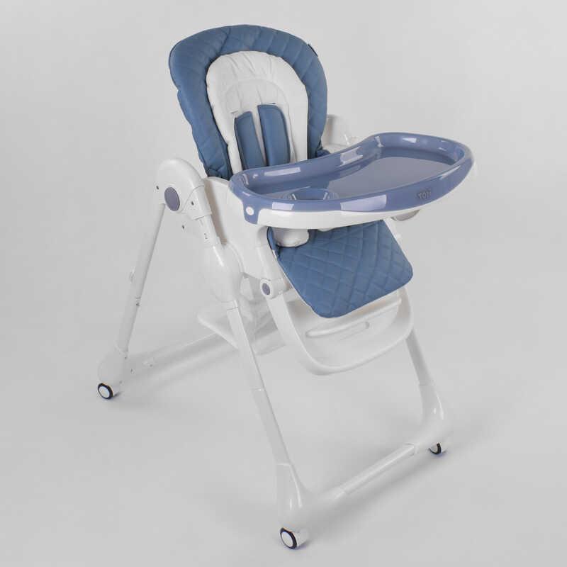 

Стульчик для кормления Toti W-82552 (1) мягкий PU, мягкий вкладыш, 4 колеса, съемный столик, в коробке