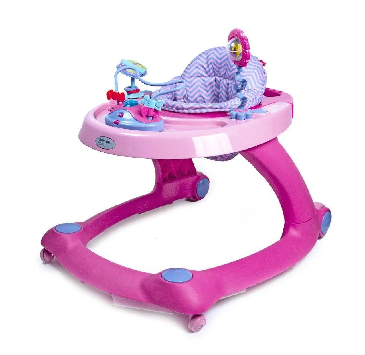 

Ходунки толкатель GoodBaby 2 в 1 розовый
