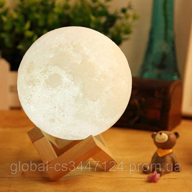 

Лампа луна 3D Moon Lamp Настольный светильник луна на сенсорном управлении, Черный