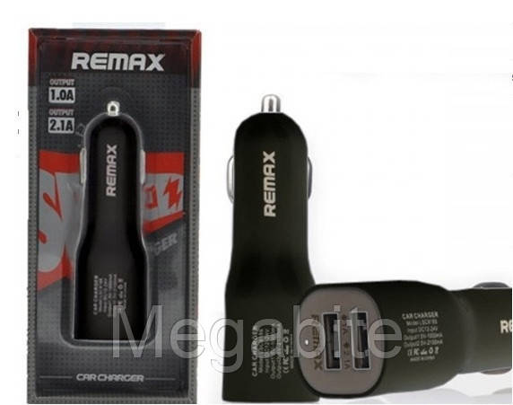 

Автомобильное зарядное устройство Remax CC201 2 USB 2.1A, Черный