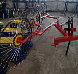Грабли ворошилки Солнышко на 4 колеса спица ∅6 мм на трактор
Грабарка, гребка, сінограбарка, фото 6