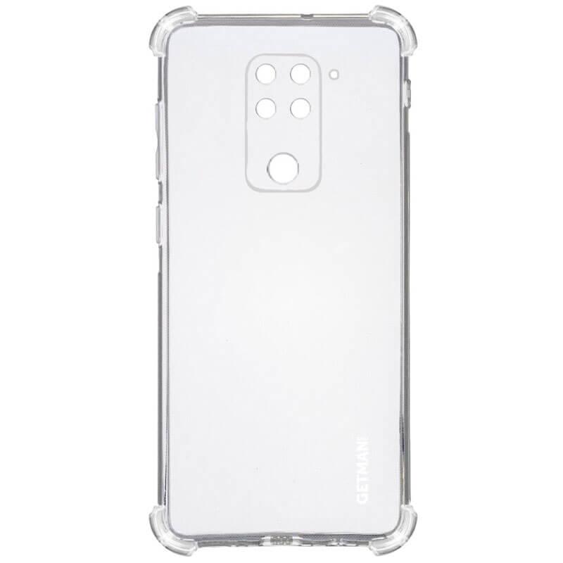 

TPU чехол GETMAN Ease logo усиленные углы для Xiaomi Redmi Note 9 / Redmi 10X Бесцветный (прозрачный)