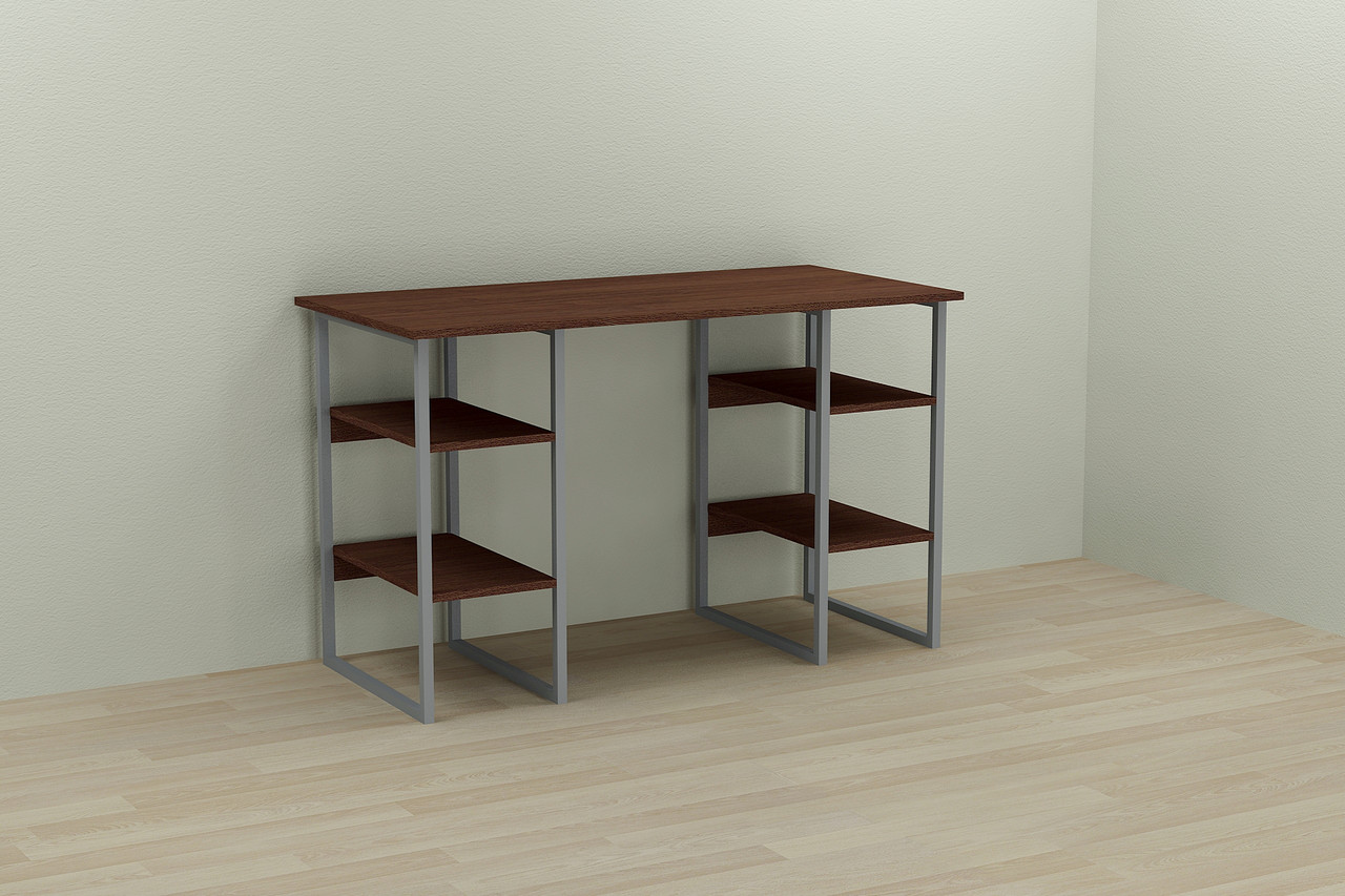 

Компьютерный стол Ferrum-decor Карэн 75x140x70 серый ДСП Венге 16мм