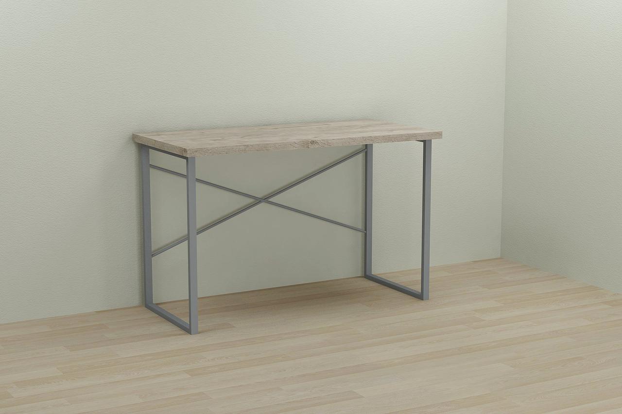 

Компьютерный стол Ferrum-decor Дейв 75x120x60 серый ДСП Дуб Шервуд 32мм