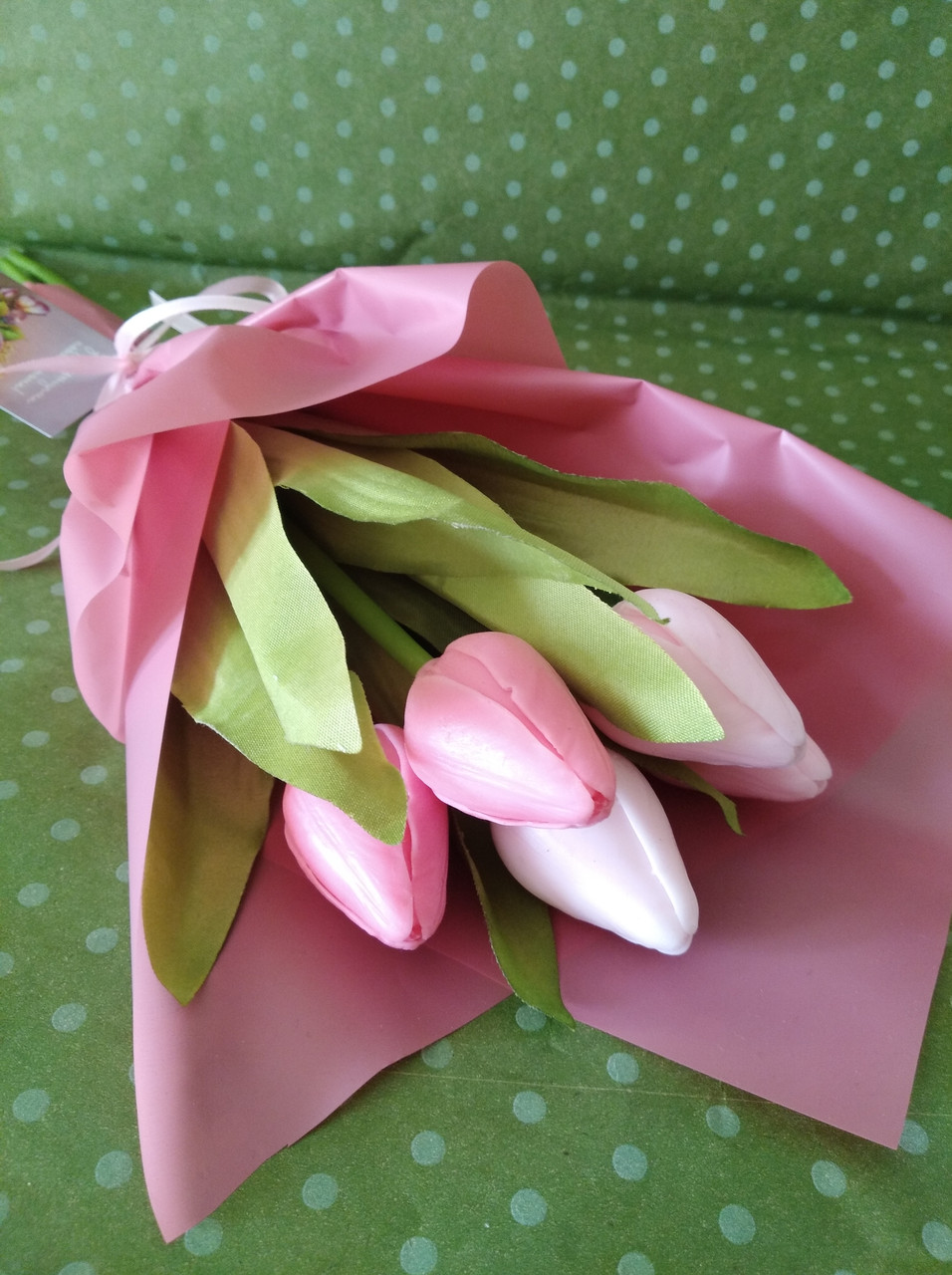 Мыло ручной работы "Розовые тюльпаны"