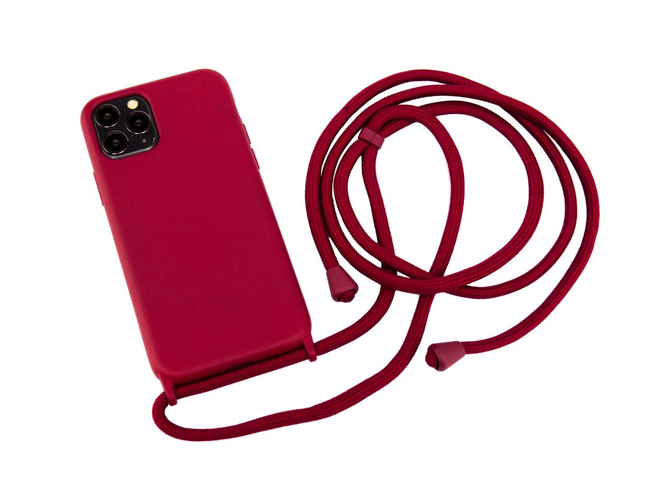 

Панель Necker на шнурке для Apple iPhone 11 Pro Bordeaux (NCRR-11P-BO)