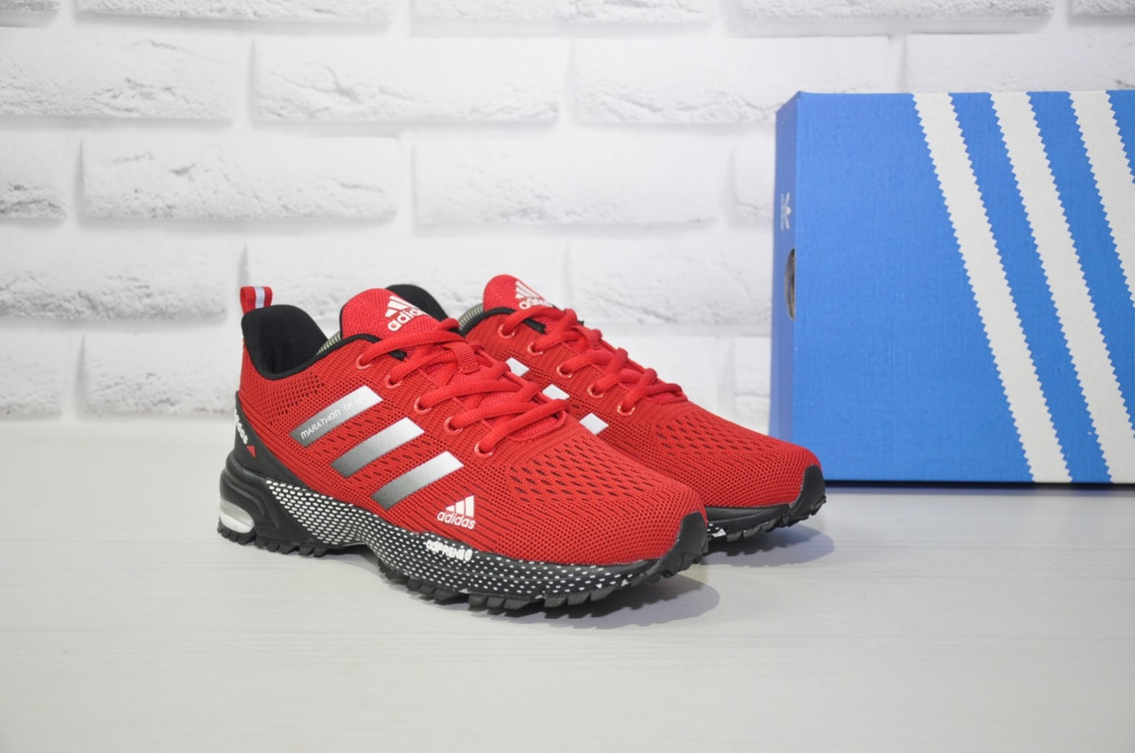 

Мужские красные кроссовки сетка в стиле Adidas Marathon TR 30 45, Красный