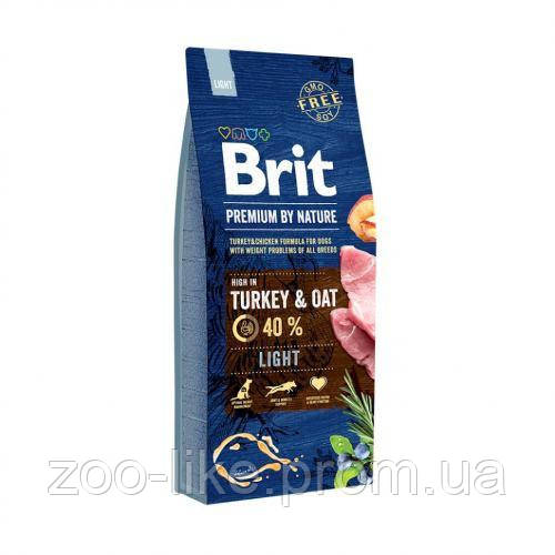 

Сухой корм Brit Premium Dog Light, для собак с избыточным весом, с индейкой, 15 кг